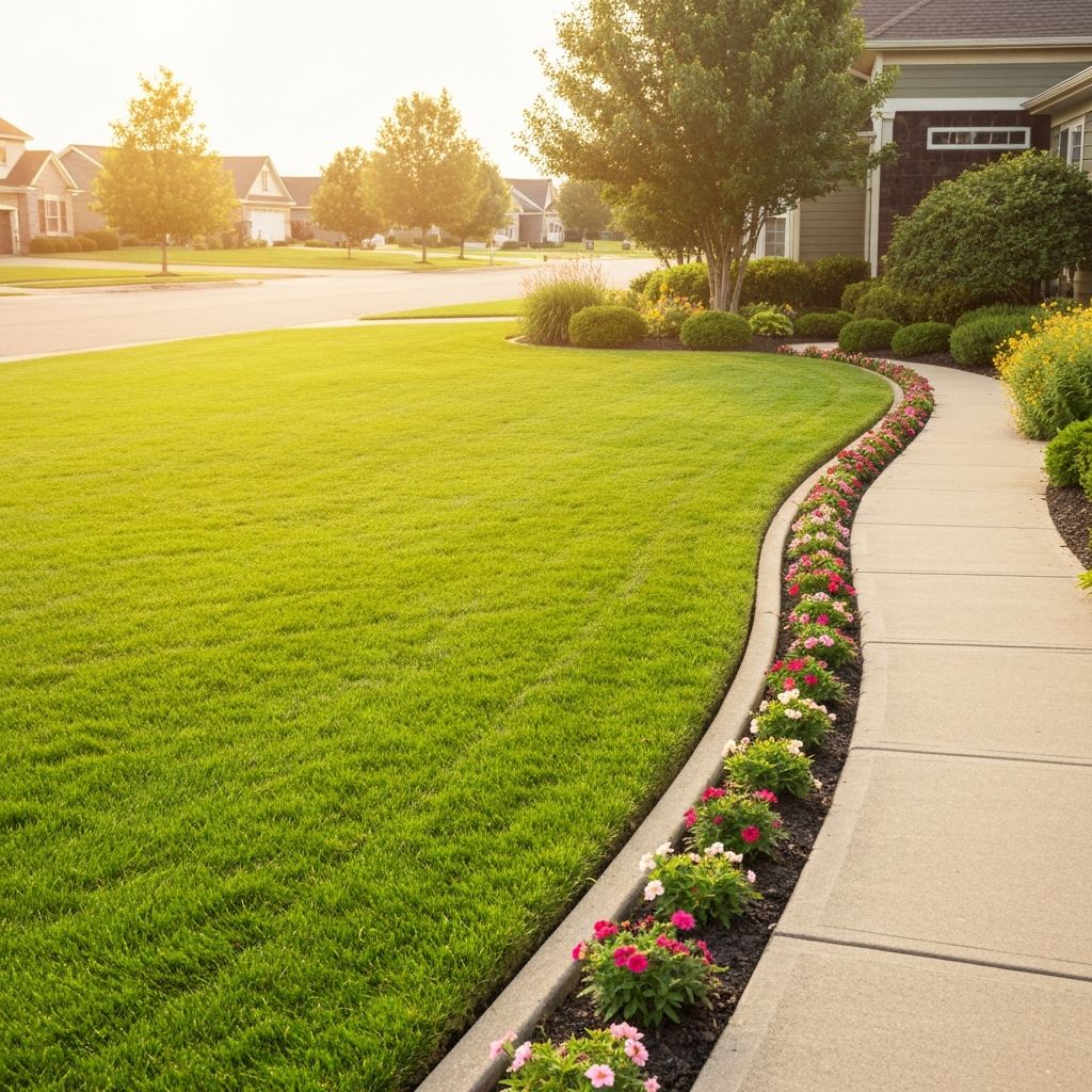 Beautiful green lawn